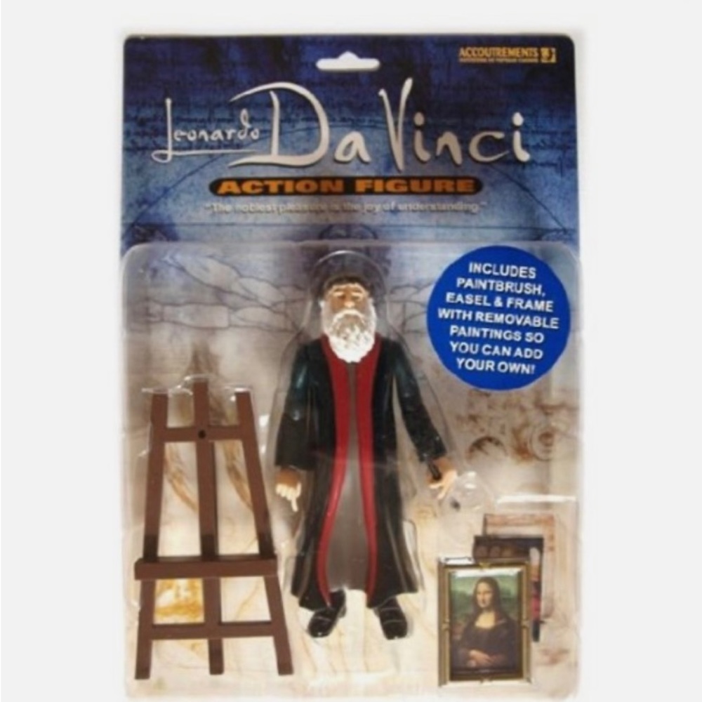 NIB Accoutrements Leonardo Da Vinci Action Figure Item 11520